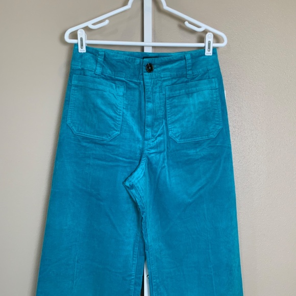 Anthropologie The Colette Cropped Wide-Leg Corduroy Pants by Maeve - Picture 8 of 16